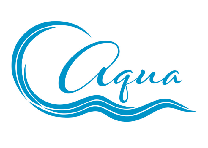 Aqua House symbol showing a blue wave.